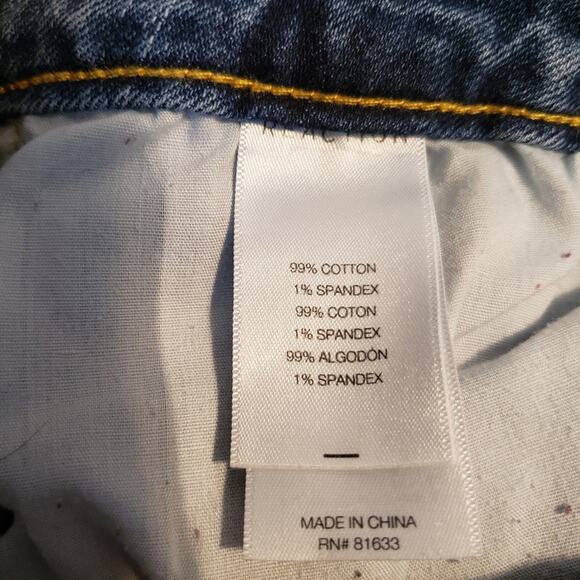 Kenneth Cole distressed raw hem medium wash skinny jeans size 4 - Picture 6 of 8